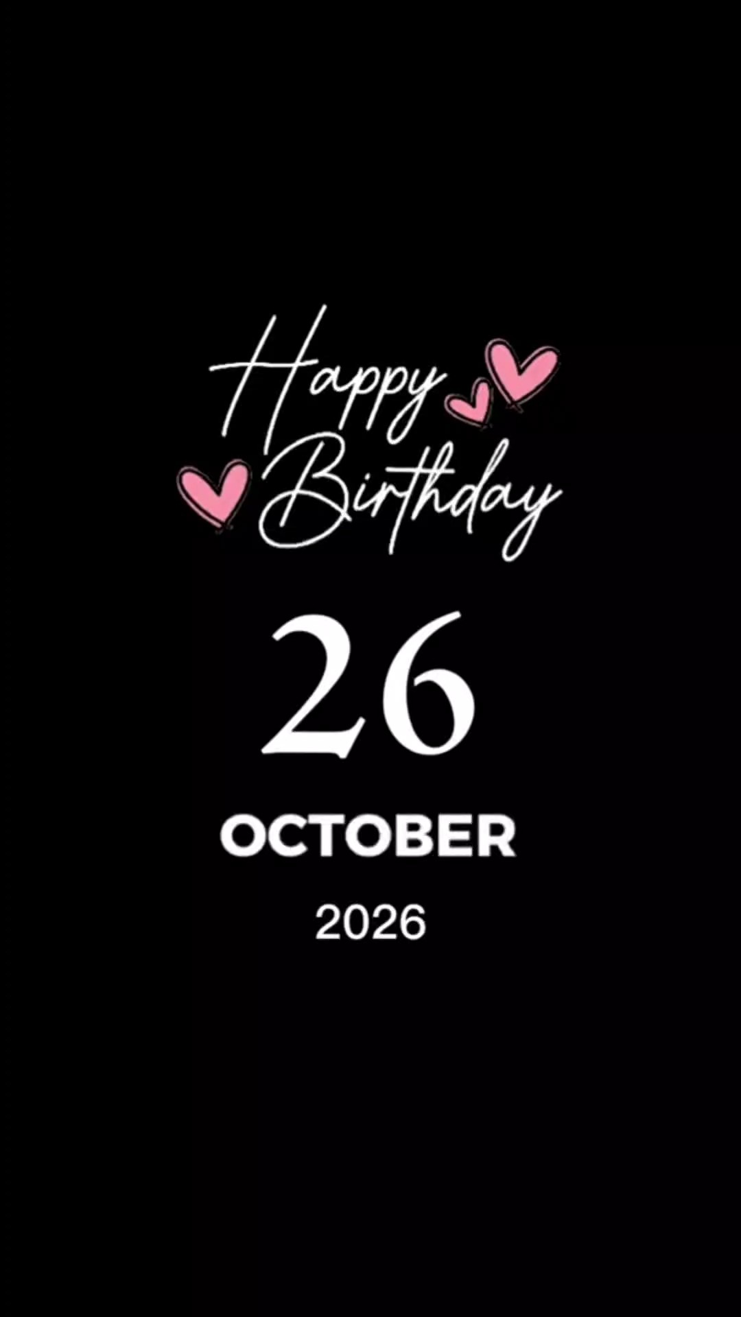 hbd 26 october 