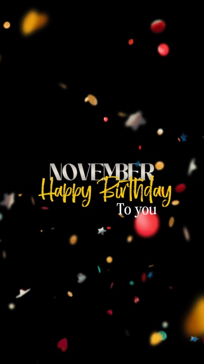 HBD nov doğum günü