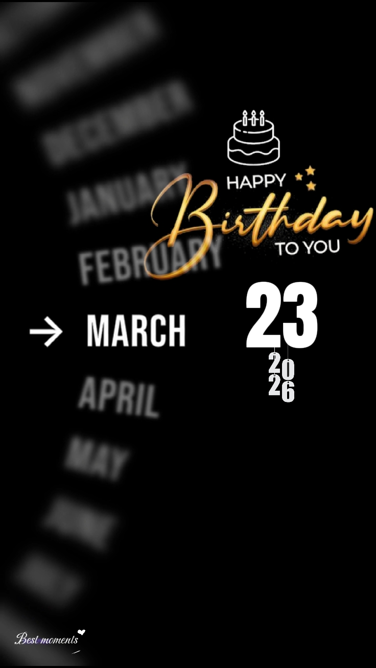 Selamat ulang tahun 23 MARET 2026