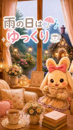 雨の日はゆっくり過ごそう☂️ゆるふわ森🌳