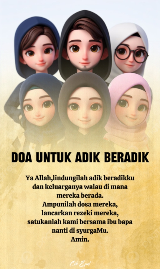 doa utk adik beradik