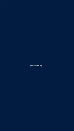 you broke my heart