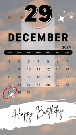 29 DECEMBER 2024 hbd