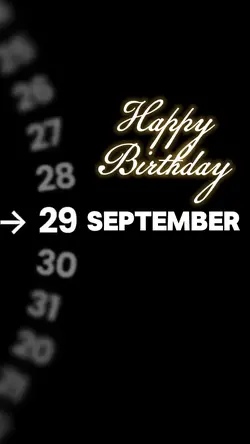 HBD 29 SEPTEMBER