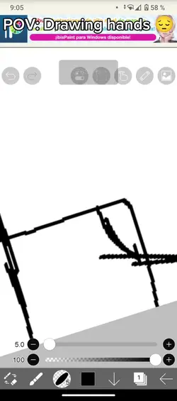 POV: drawing hand