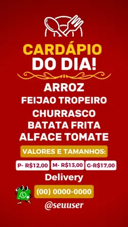 Cardápio do Dia