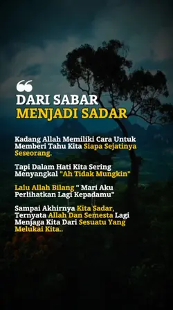 Sabar dan Sadar