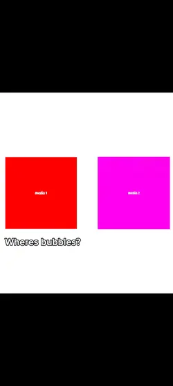Guys wheres bubbles?