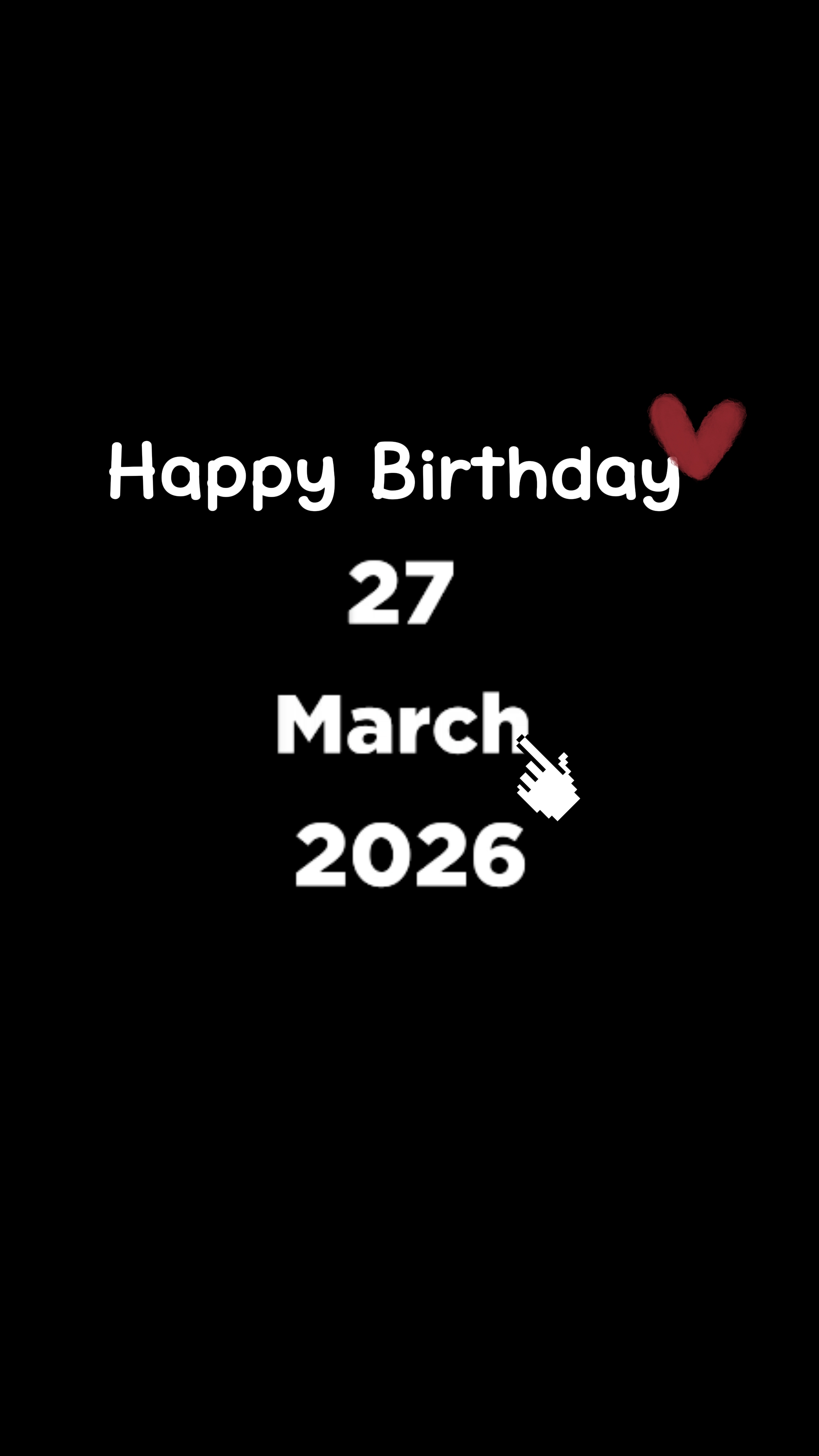 MON ANNIVERSAIRE 27 MARS