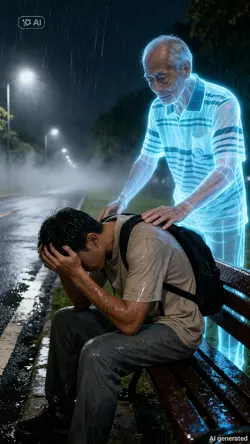 sad father
