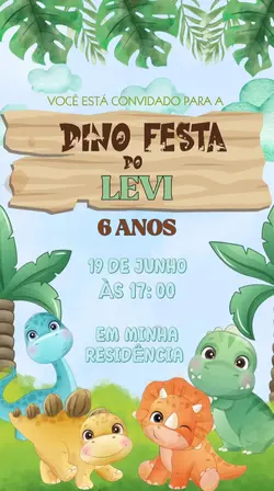 convite dinobaby