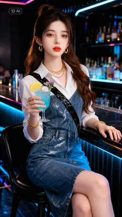 ghép ảnh ở quầy bar