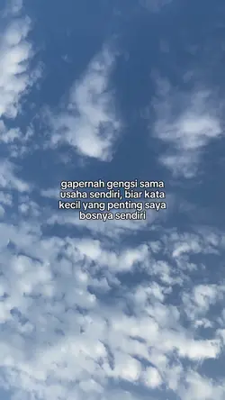 ga gengsi pokoknya