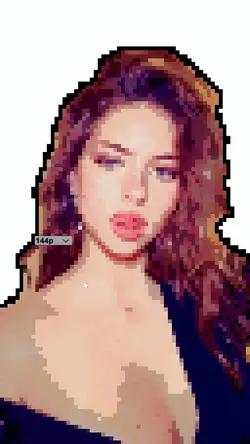 pixelated
