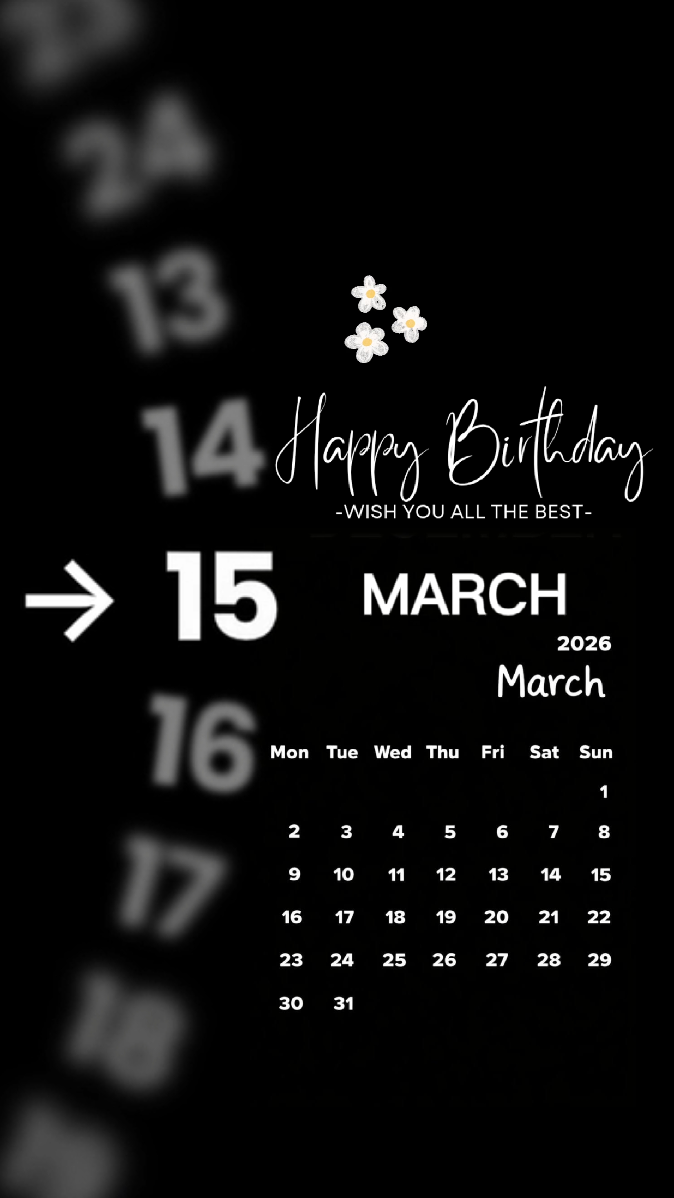 HBD 15 MARS
