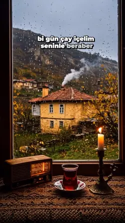 çay manzara şablon