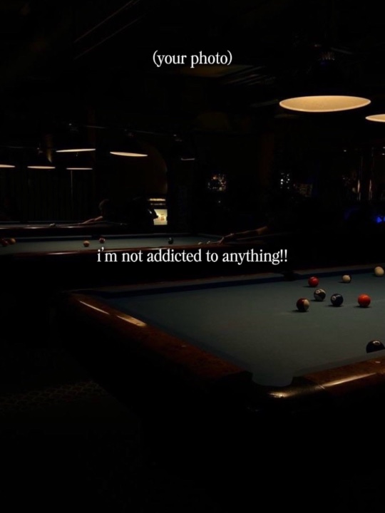 I’m not addicted 