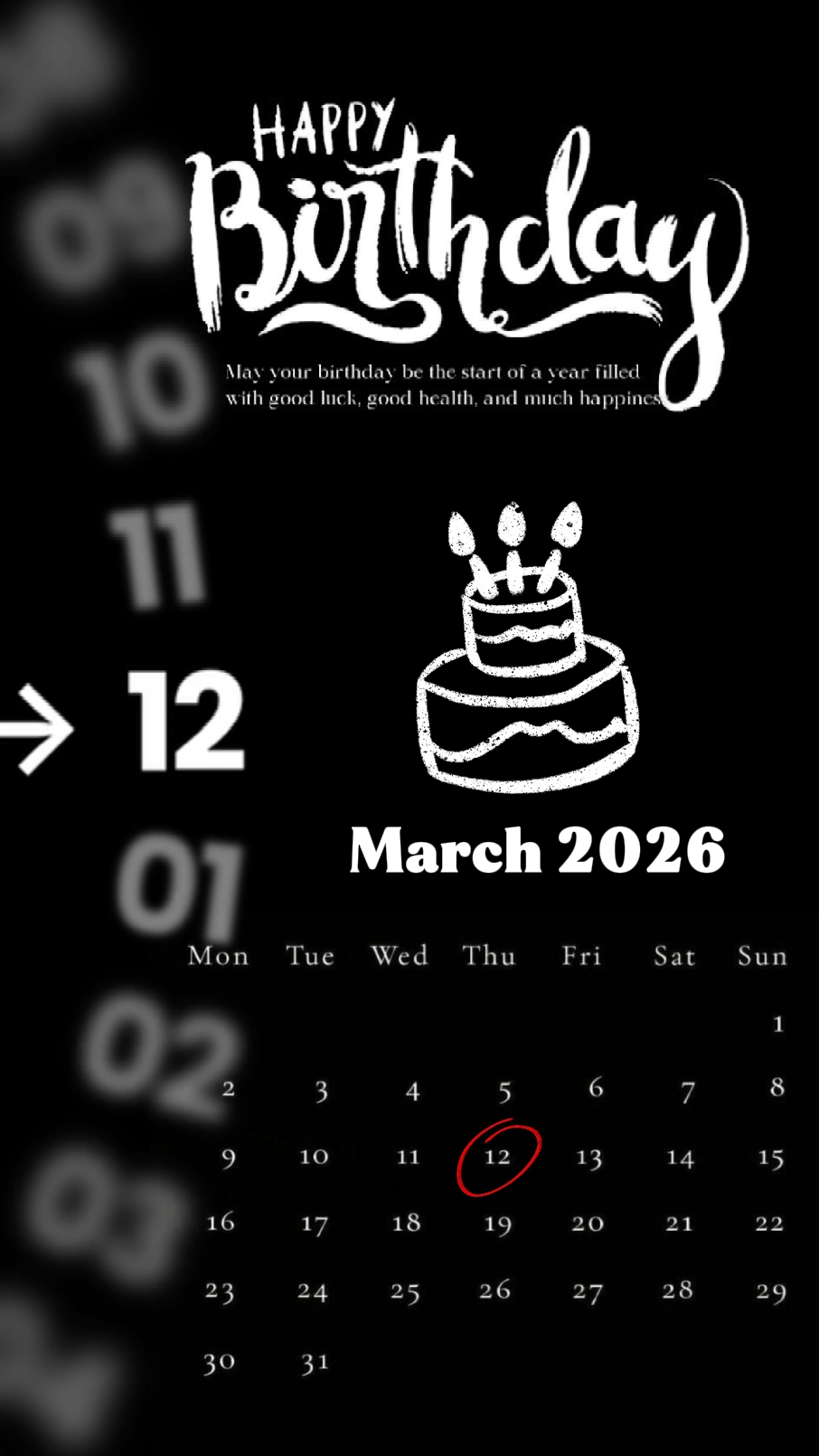 Ulang Tahun 12 Maret