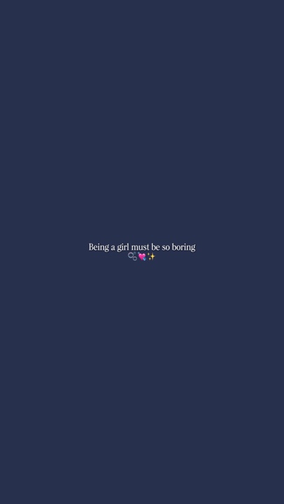being a girl