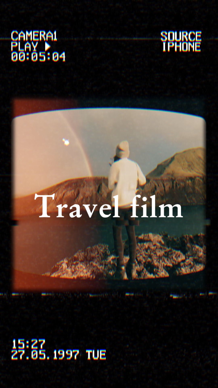 Travel film vlog