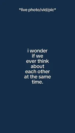 ever think about