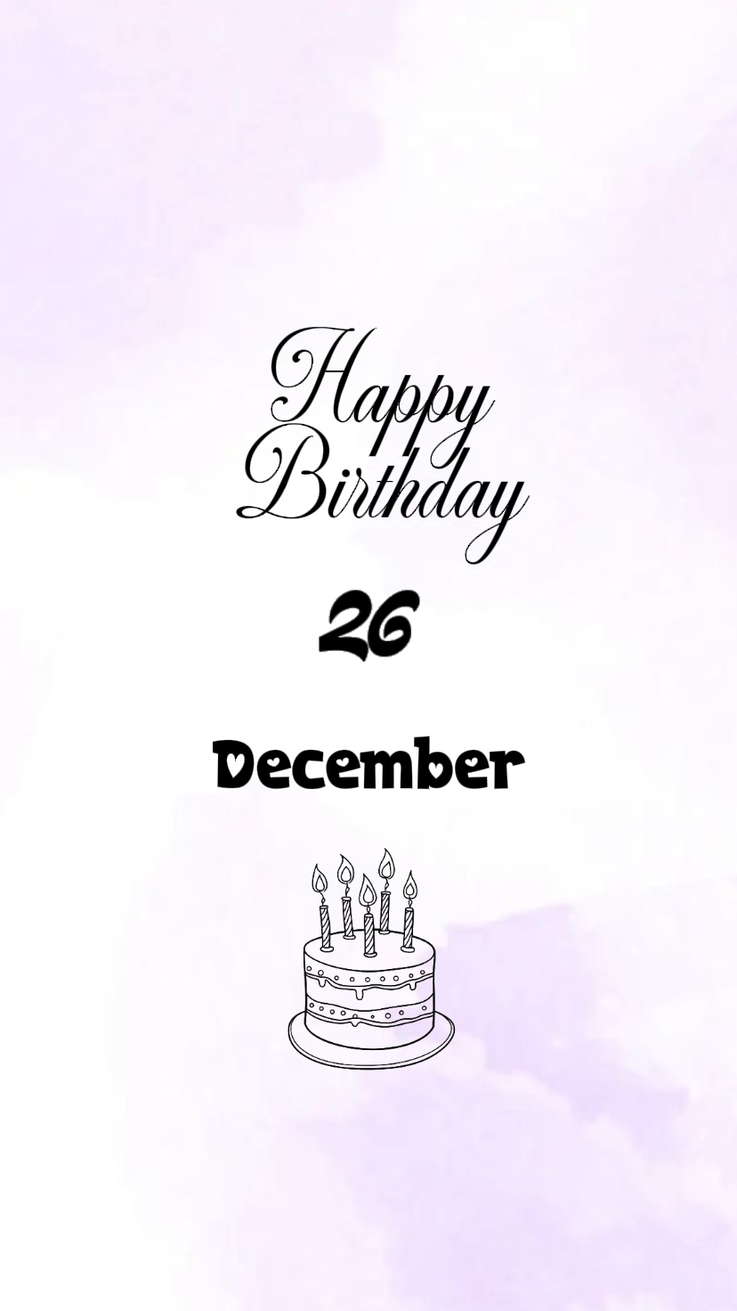 HBD 26 DÉCEMBRE