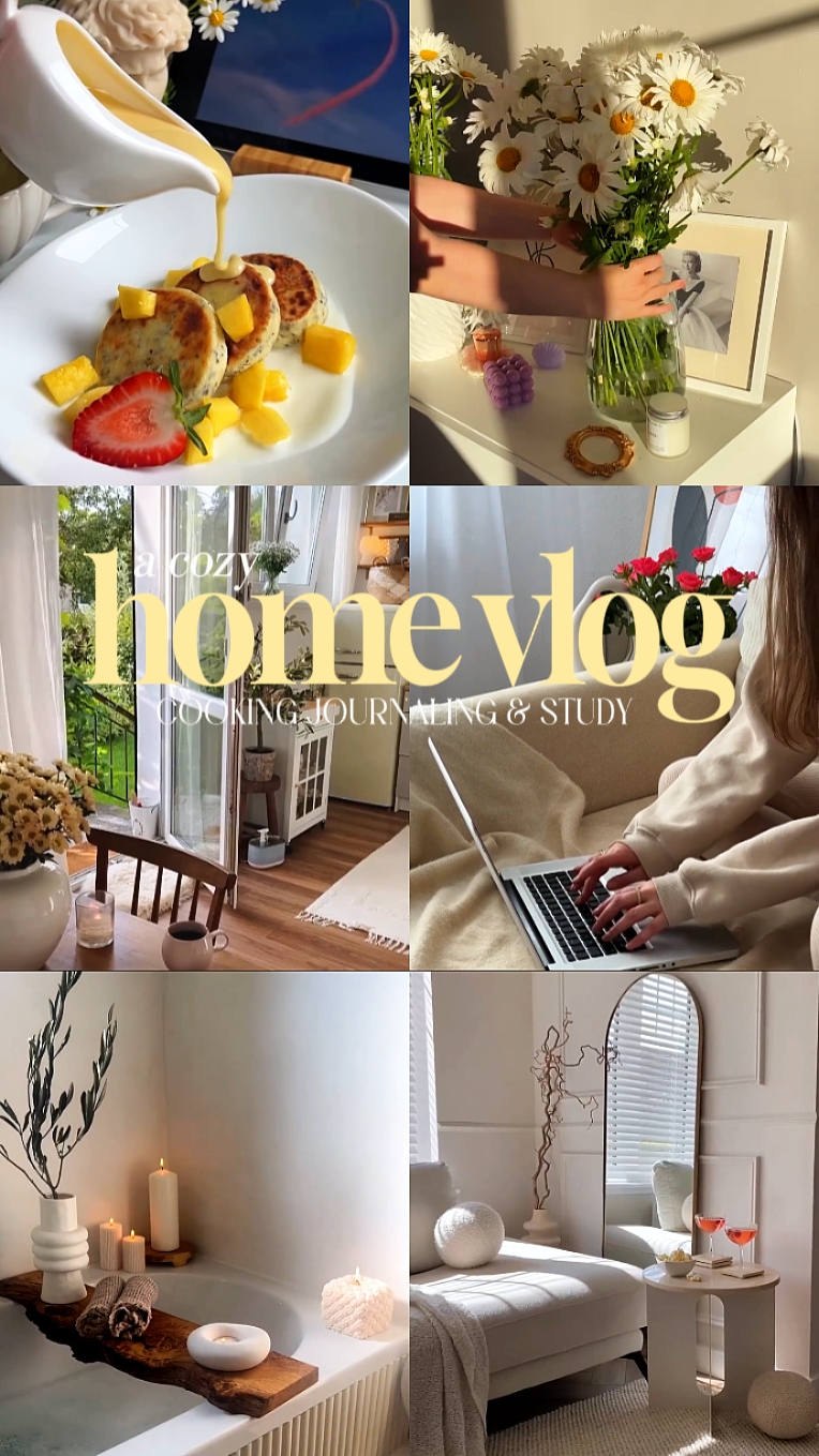 a cozy vlog