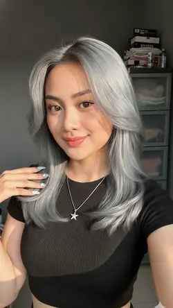 AI grey hair color