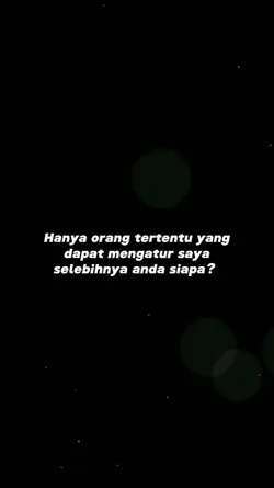 Hanya orang tertentu