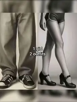 1 girl 2 outfits