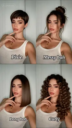 4 Frisuren effekt