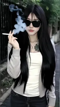 Đeo kính hút thuốc