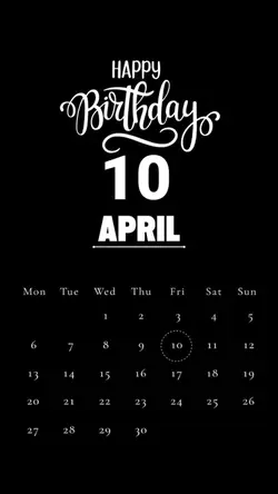 HBD 10 APRIL 2026