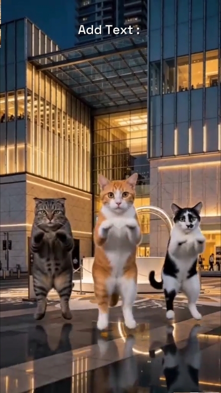 Funny Dance cat