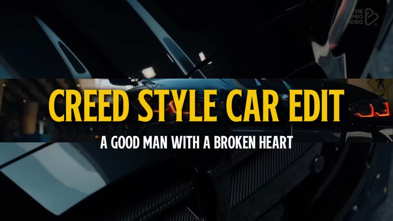 Edição de carro estilo creed