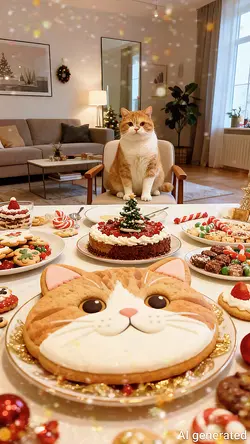 1photo📷AI🧁クリスマスパーティ