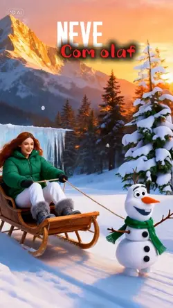 Neve com olaf 