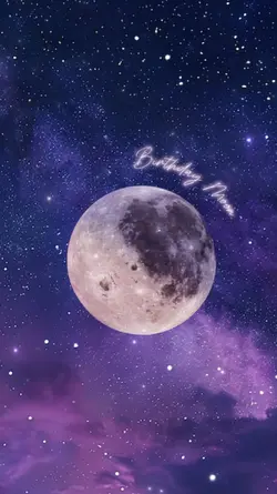 星空グラデーションバースデームーン