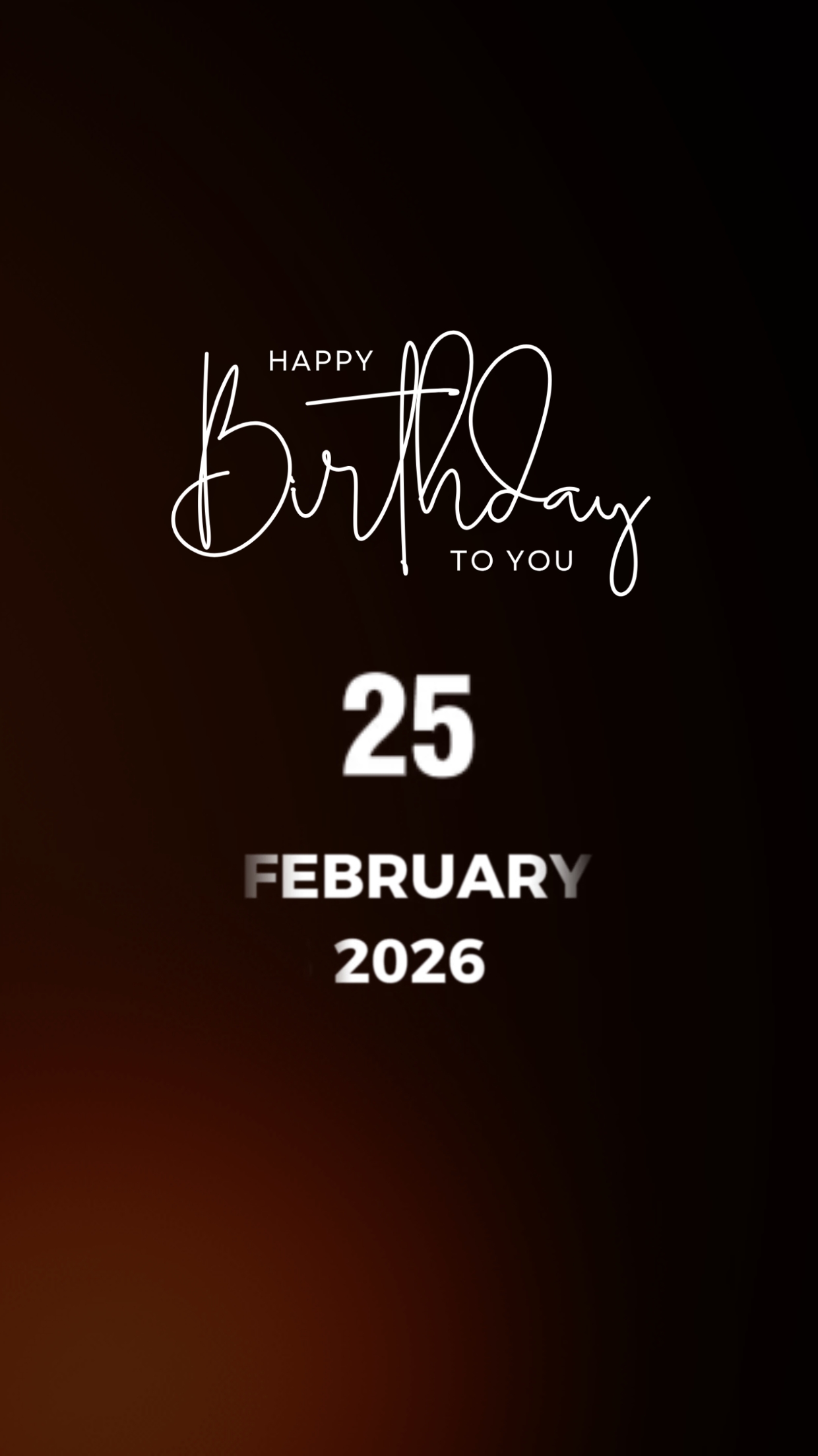 HBD 25 FÉVRIER 2026