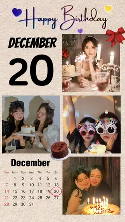 birthday 20 Dec 