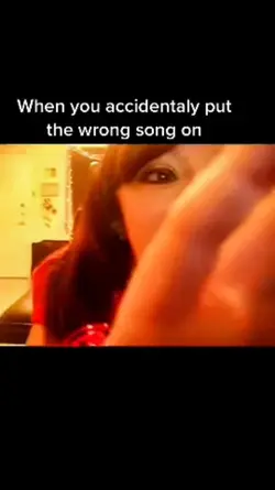 the wrong song on