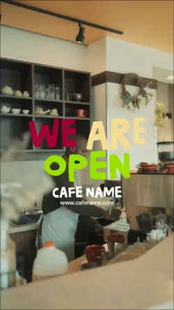 WE ARE 'CAFE' OPEN
