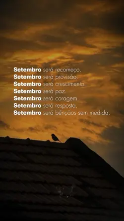 Setembro será