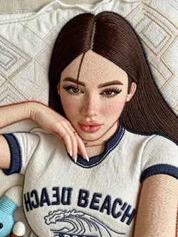 embroidery potrait 