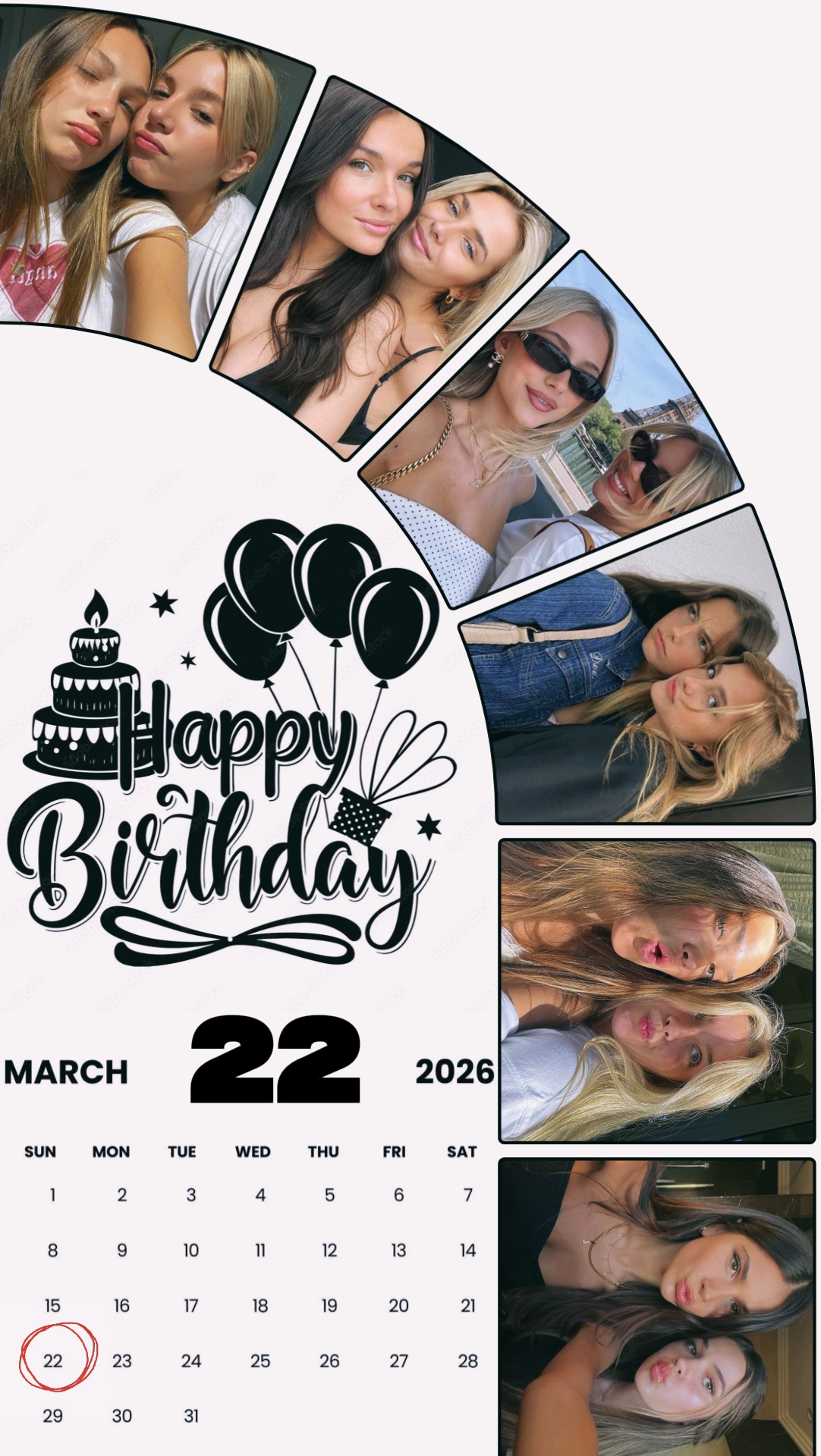 ANNIVERSAIRE DU 22 MARS 