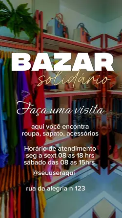 bazar solidário 