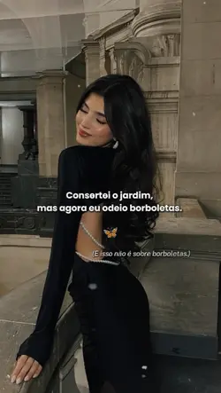 Consertei o jardim..