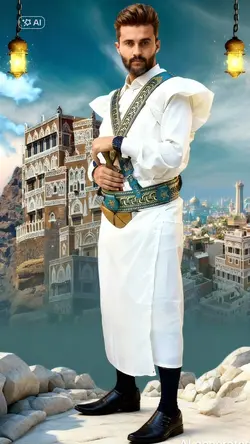 لبس عريس يمني بذكاء 