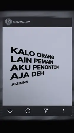AKU PENONTON AJA DEH
