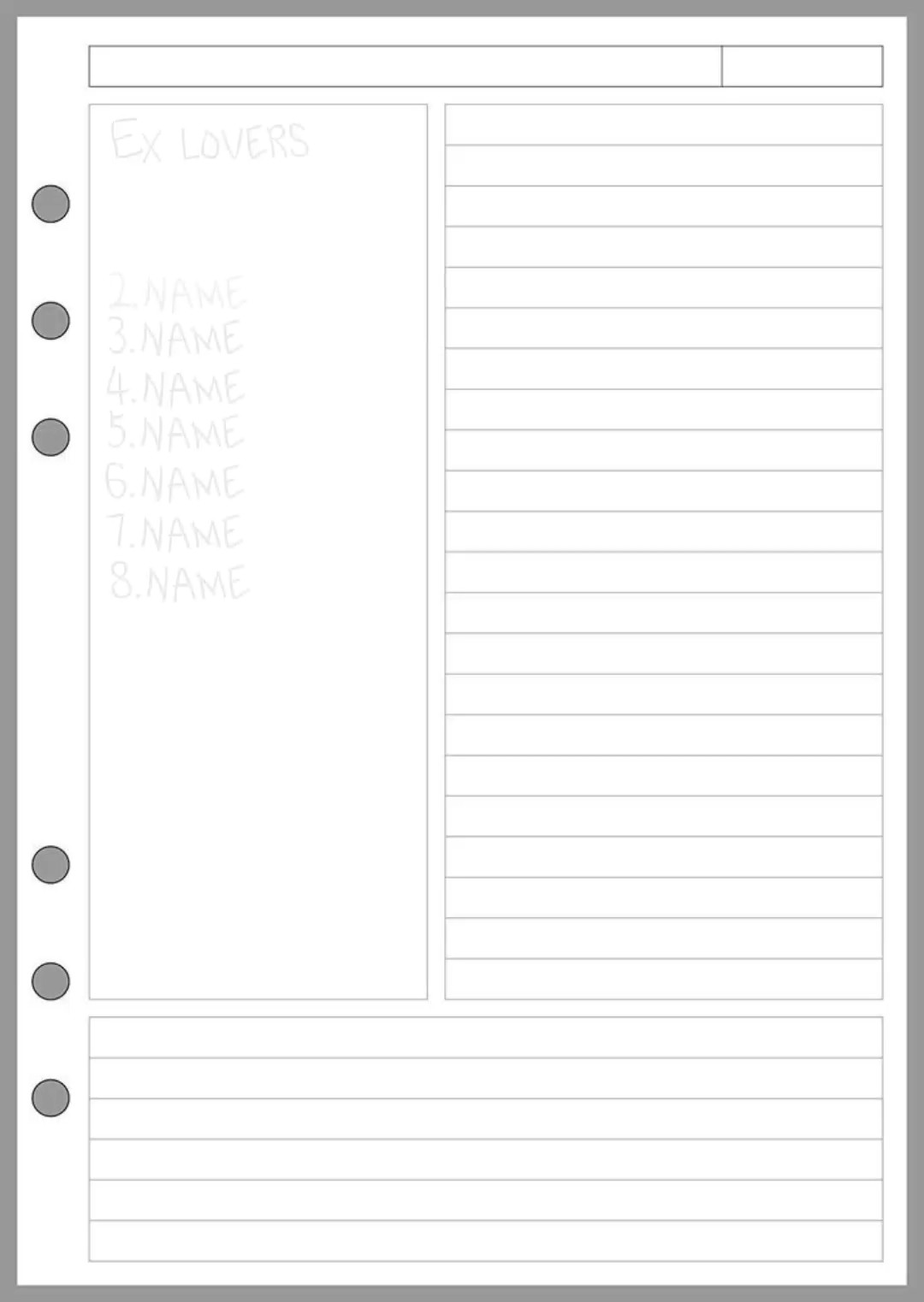 Blank space 2.0